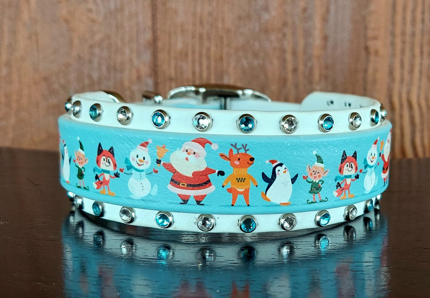 Cartoon Christmas UV Buckle Collar