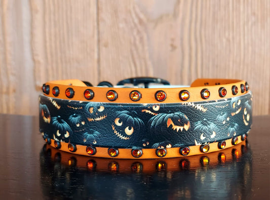 BlackJack UV Printed Collar, Orange