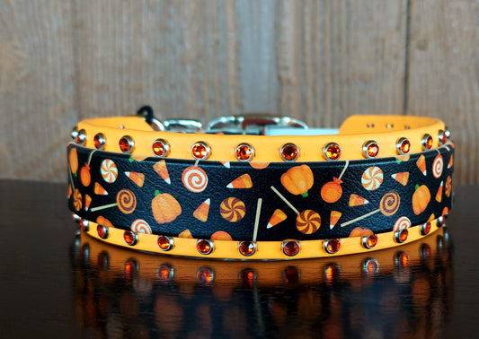 Halloween Candy UV Printed Collar